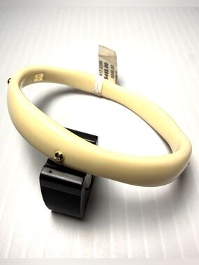 Ippolita Ivory Resin Bracelet with 18k Gold Plaque Studs and Gemstones